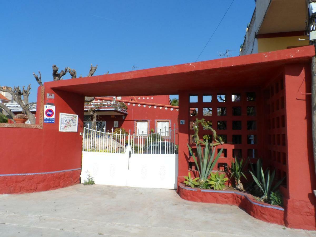 Casa Con Jardin Frente Playa De Burriana Villa Bagian luar foto